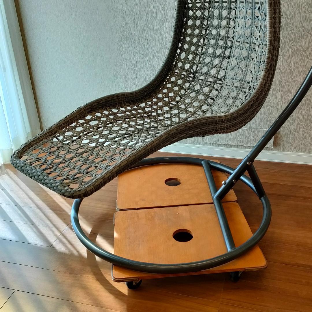 ＜引取り限定＞ハンギングチェア　ハンモック　スウィング　クッション付き