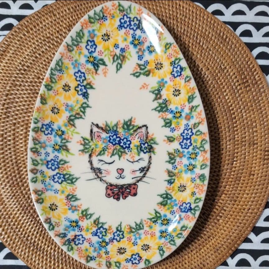 ＶＥＮＡ、ポーランド食器、ポーリッシュポタリー、可愛い、猫、セラミカ