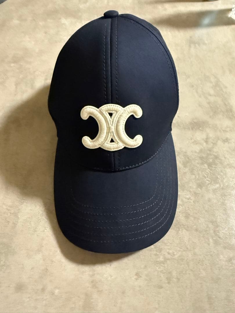 ネイビー ロゴ付き ベースボールキャップ