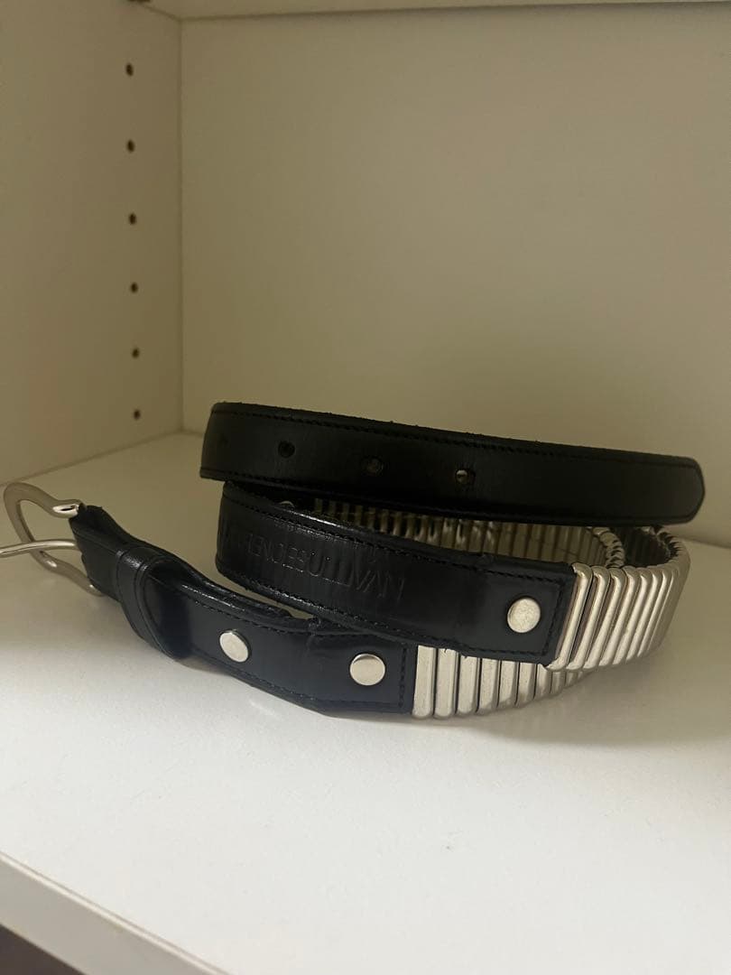 LEATHER PIN BUCKLE BELT ジョンローレンスサリバン