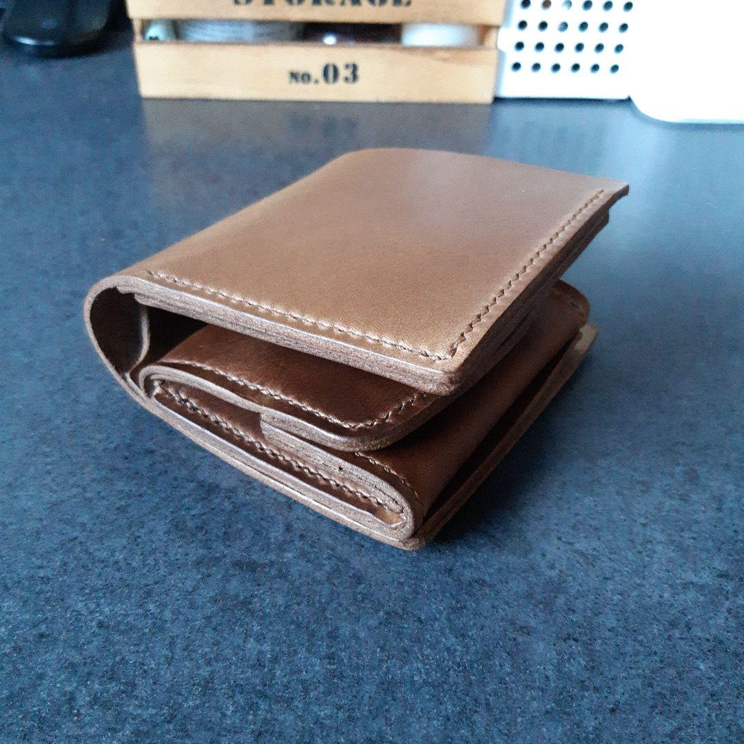 HORWEEN★クロムエクセル　二つ折り財布 ブラウン