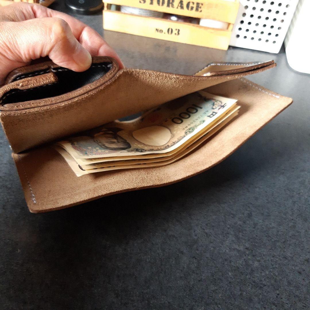 HORWEEN★クロムエクセル　二つ折り財布 ブラウン