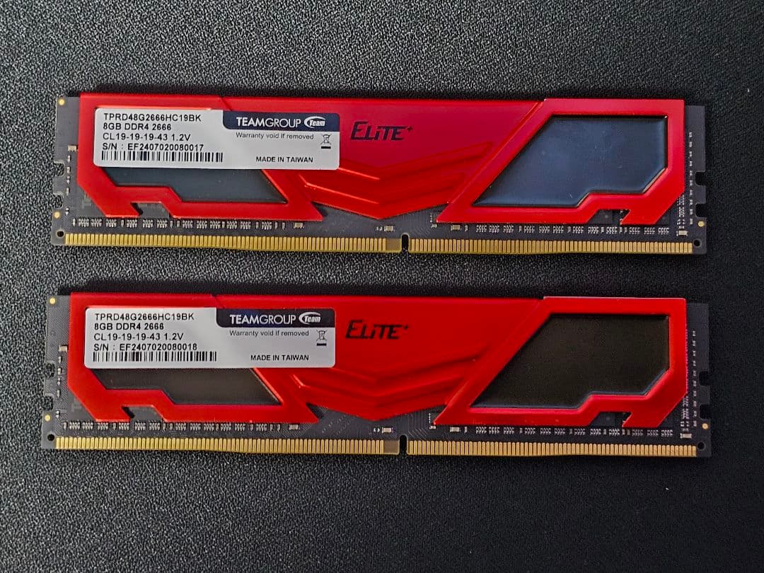 マ*〜様 DDR4 16GB （2×8GB） 2666MHz メモリ TEAM