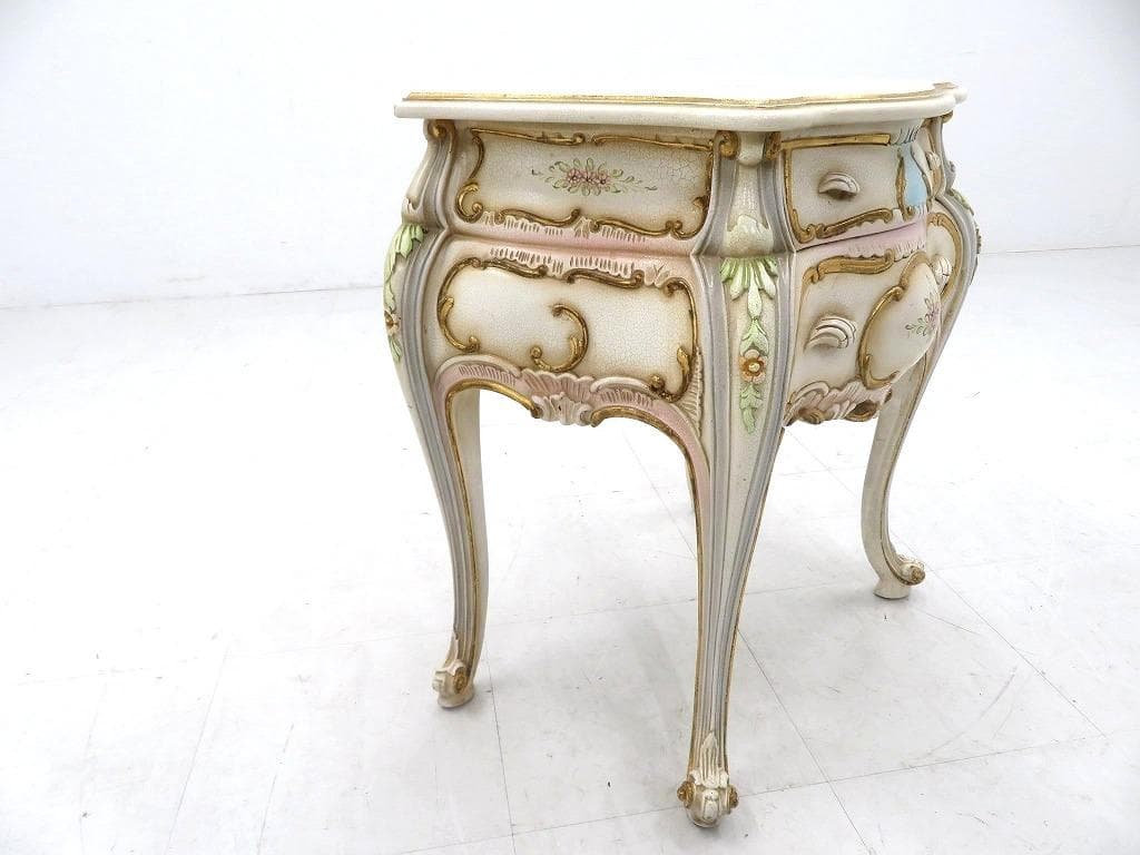 イタリア　ロココ様式　2段　チェスト　コモード　キャビネット　サイドボード