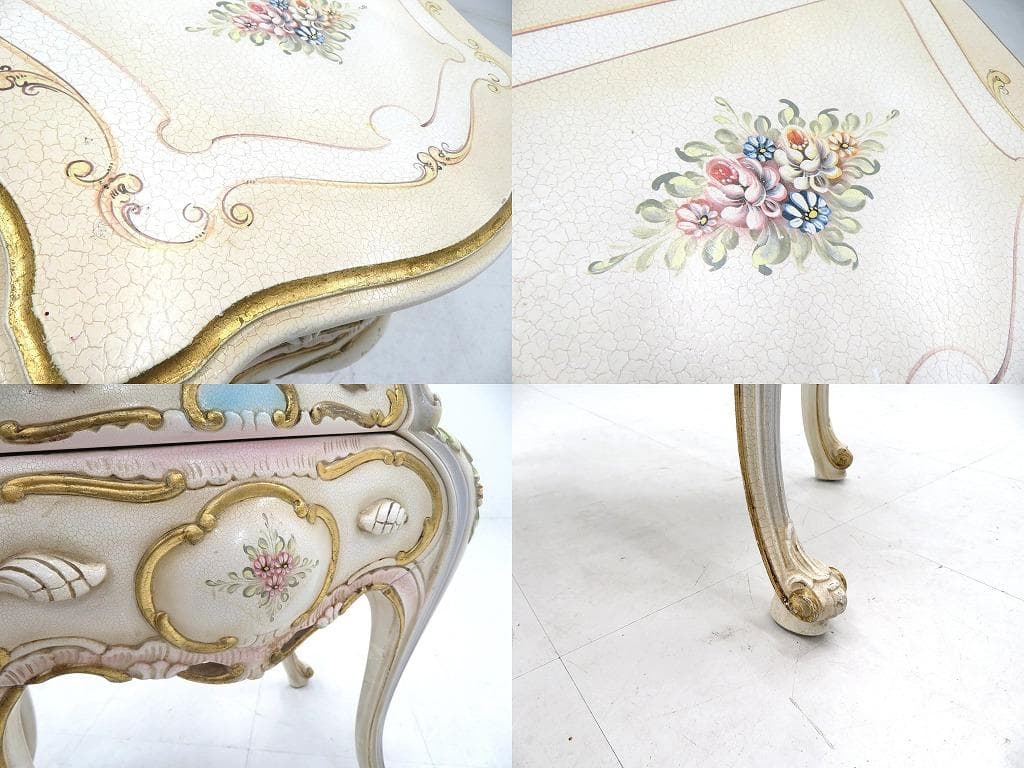 イタリア　ロココ様式　2段　チェスト　コモード　キャビネット　サイドボード