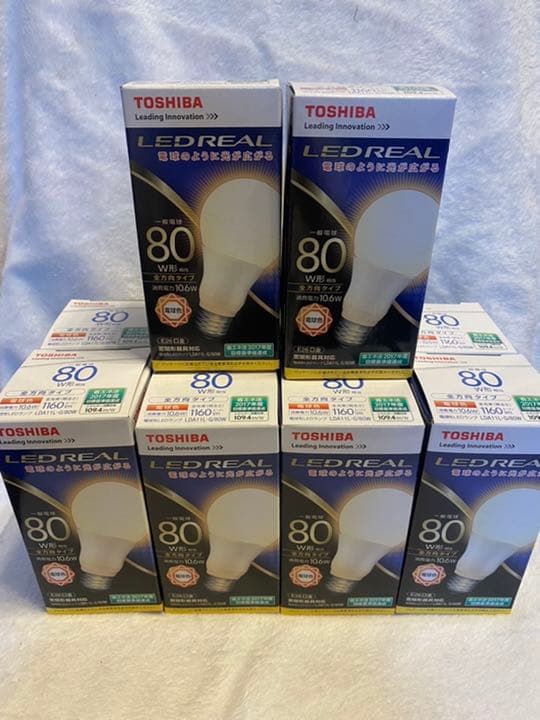 TOSHIBA☆LED 80w電球色１０個セット