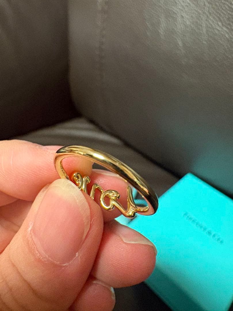 試着のみ　ティファニー　ラブ　リング