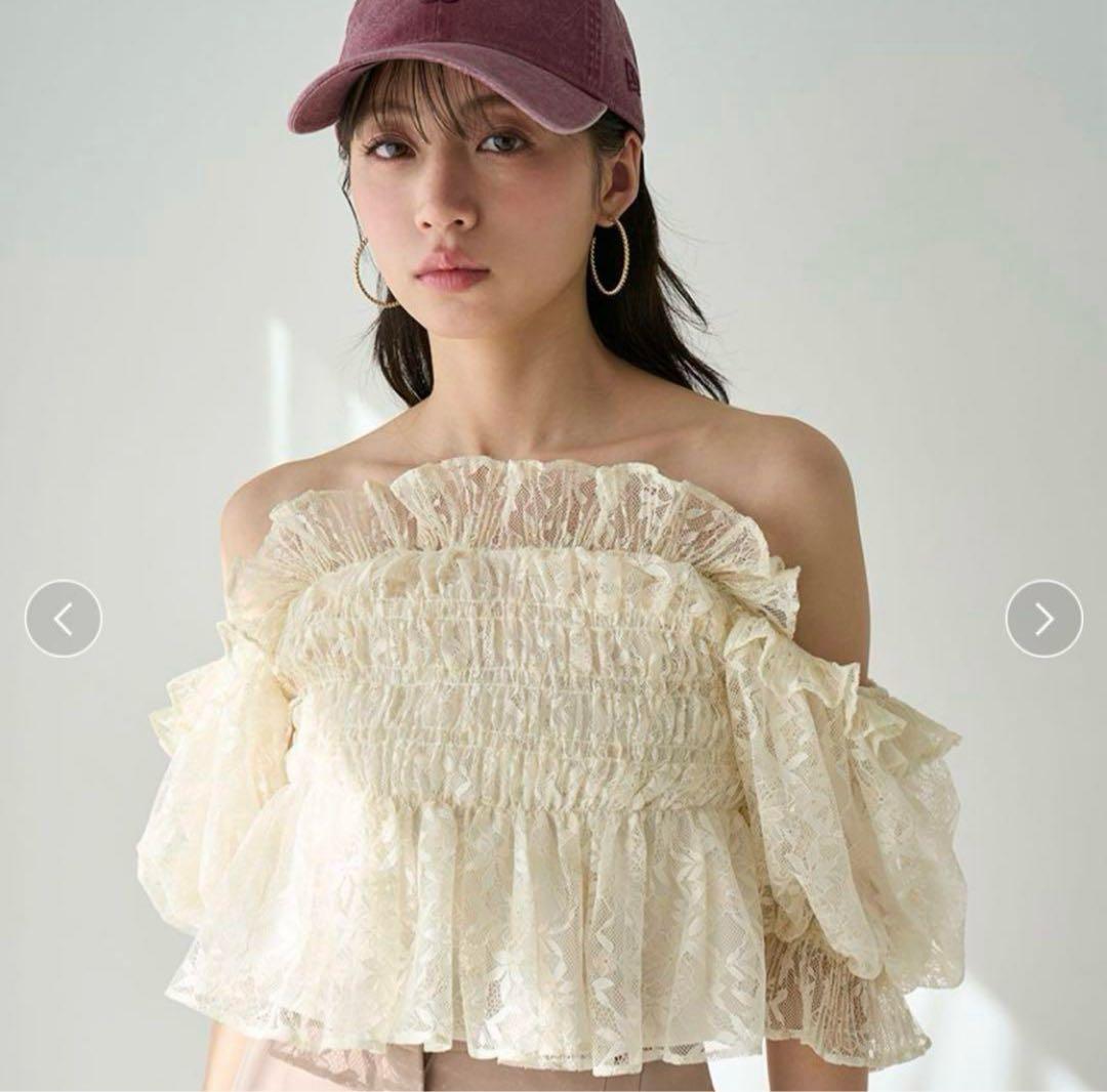 こ*ん様 snidel 【スナイデル】Sustainable ギャザーオフショル