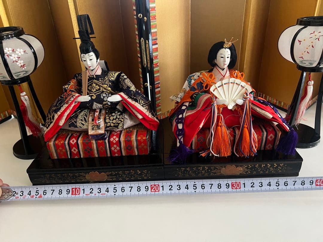 雛人形セット 金屏風 提灯付き