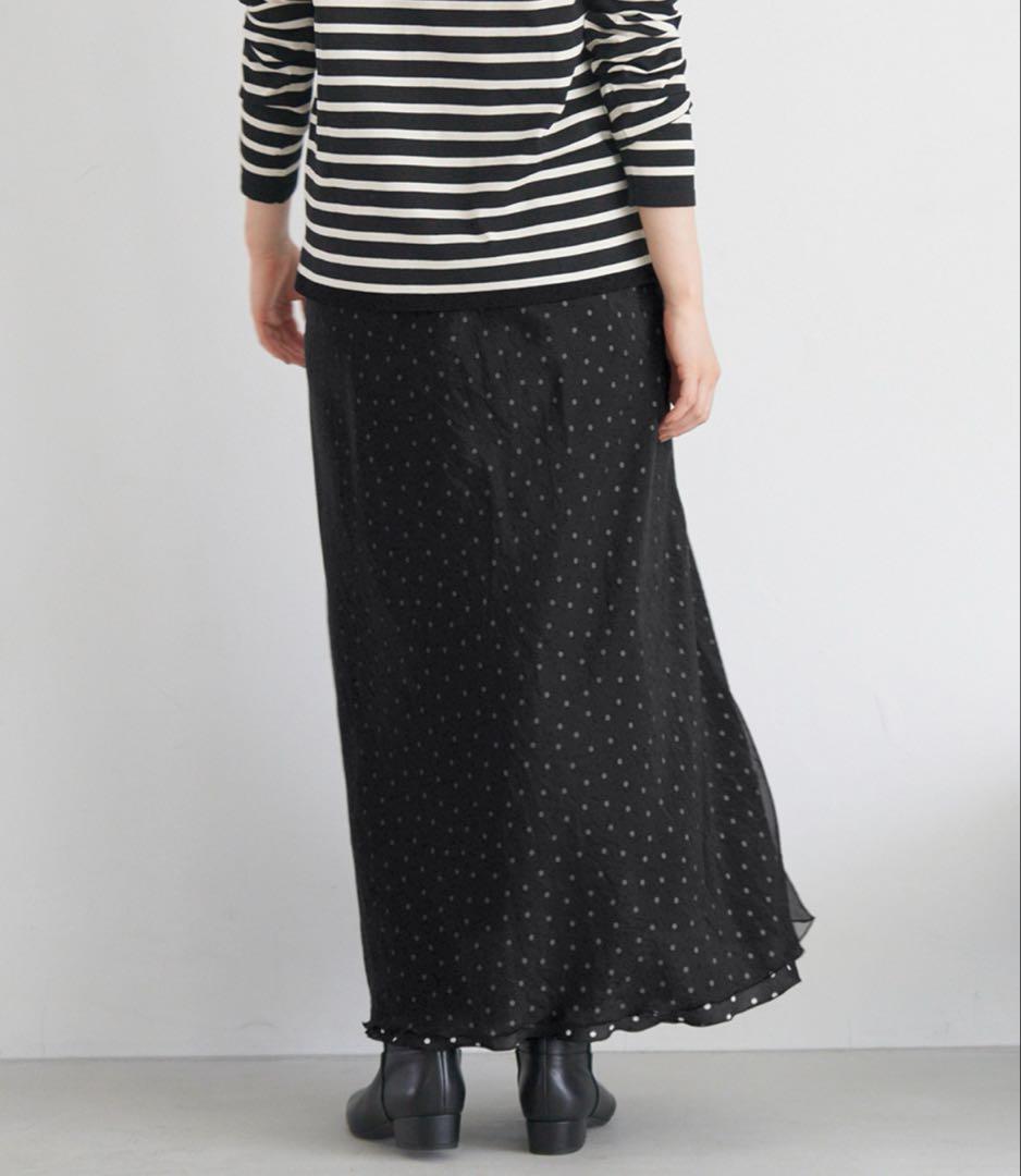 IENA イエナ オーガンジーレイヤードスカートドット