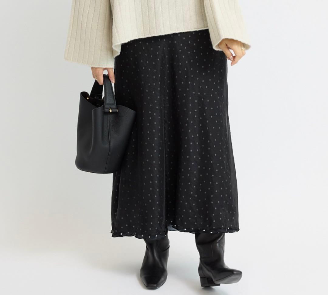 IENA イエナ オーガンジーレイヤードスカートドット