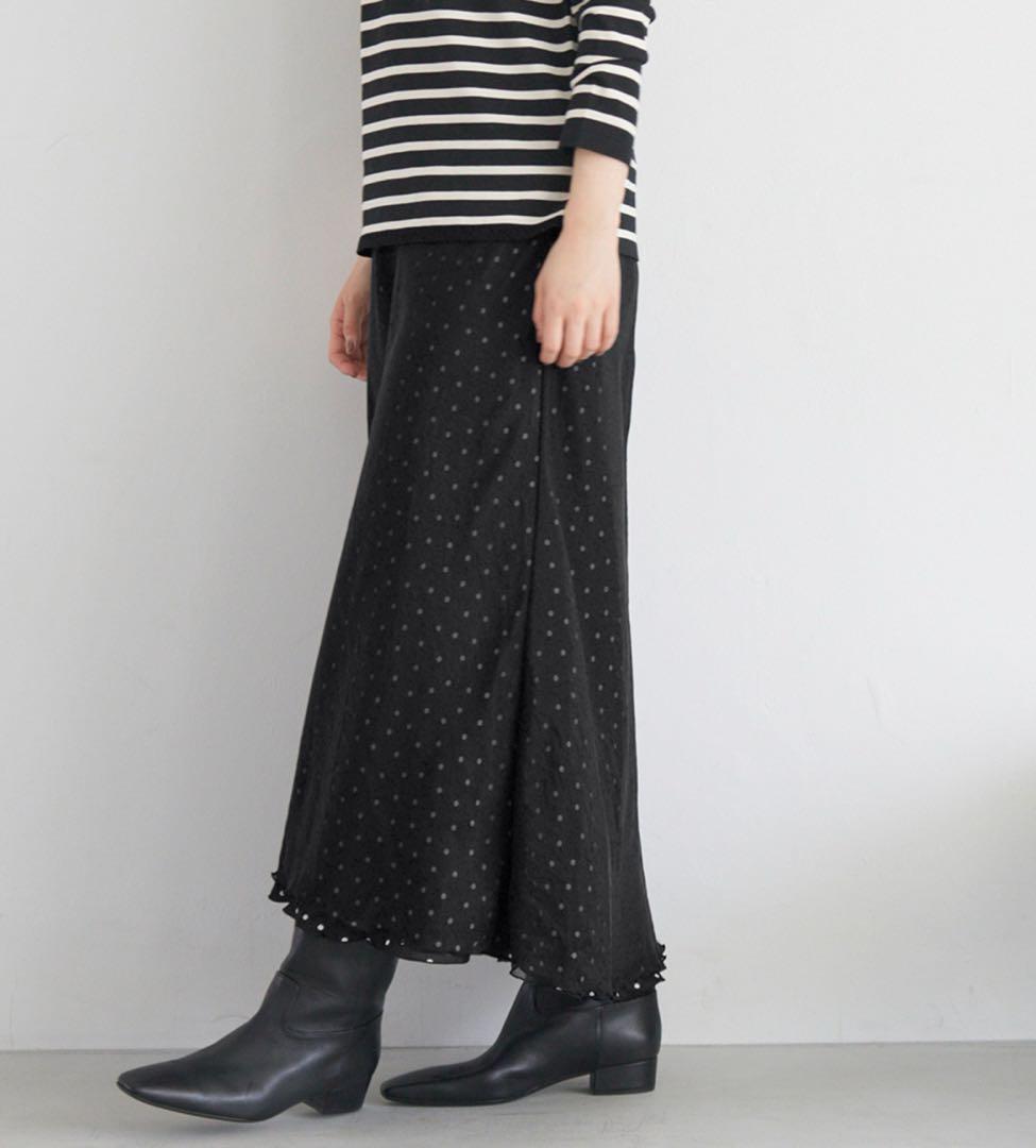 IENA イエナ オーガンジーレイヤードスカートドット