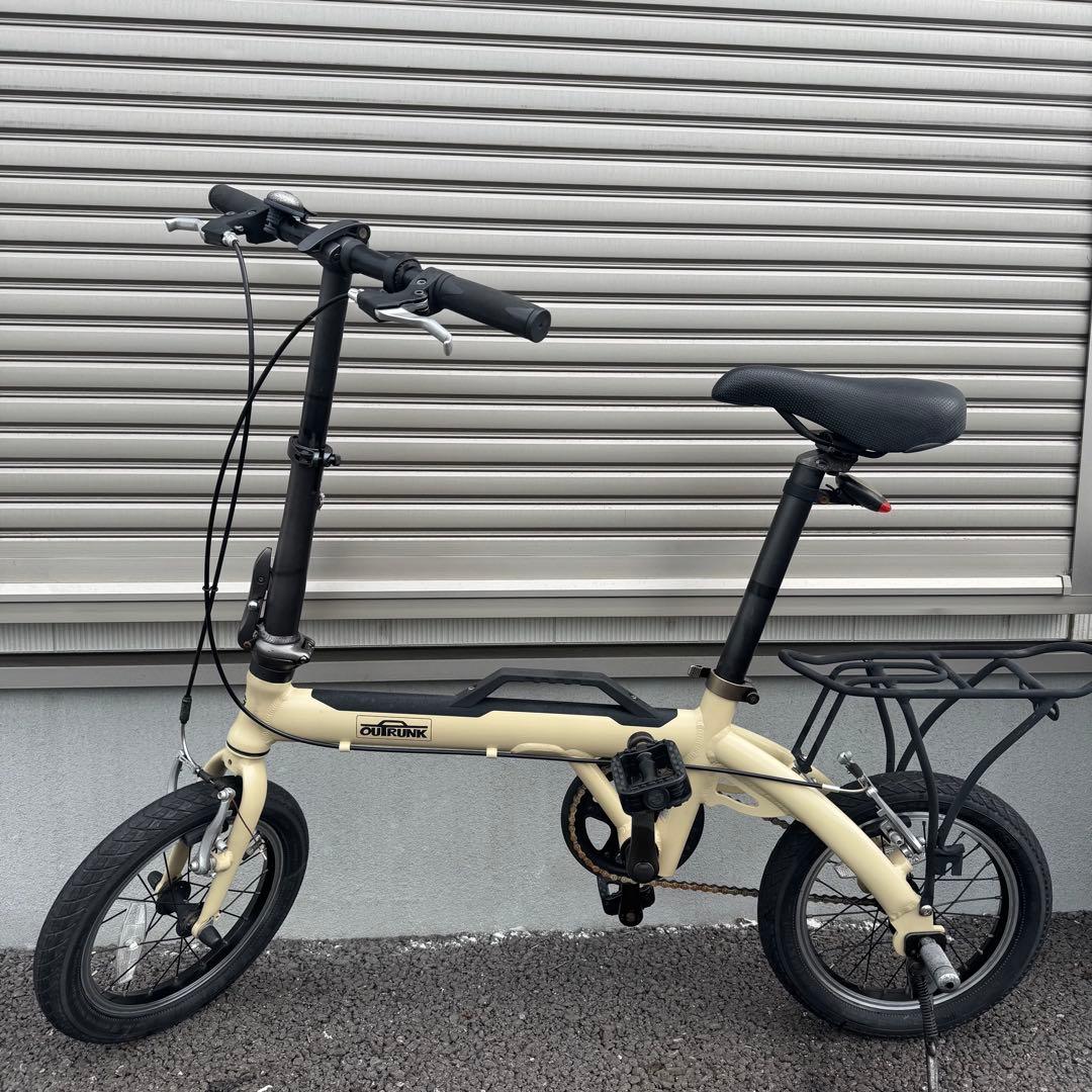 送料無料 あさひ アウトランク 14インチ アルミ軽量8.5kg ミニベロ 美品