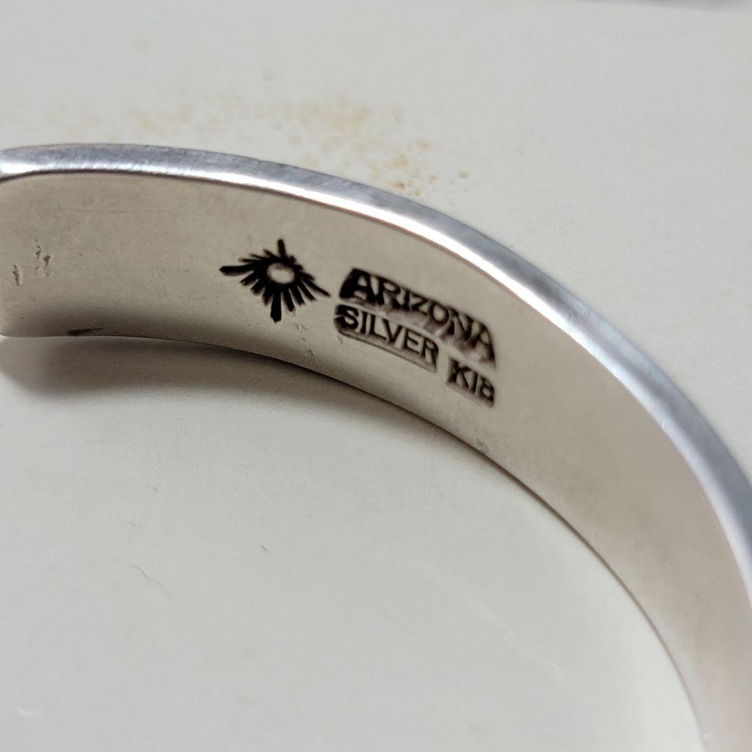 税込41,580円 アリゾナフリーダム 太陽神 K18 シルバーバングル