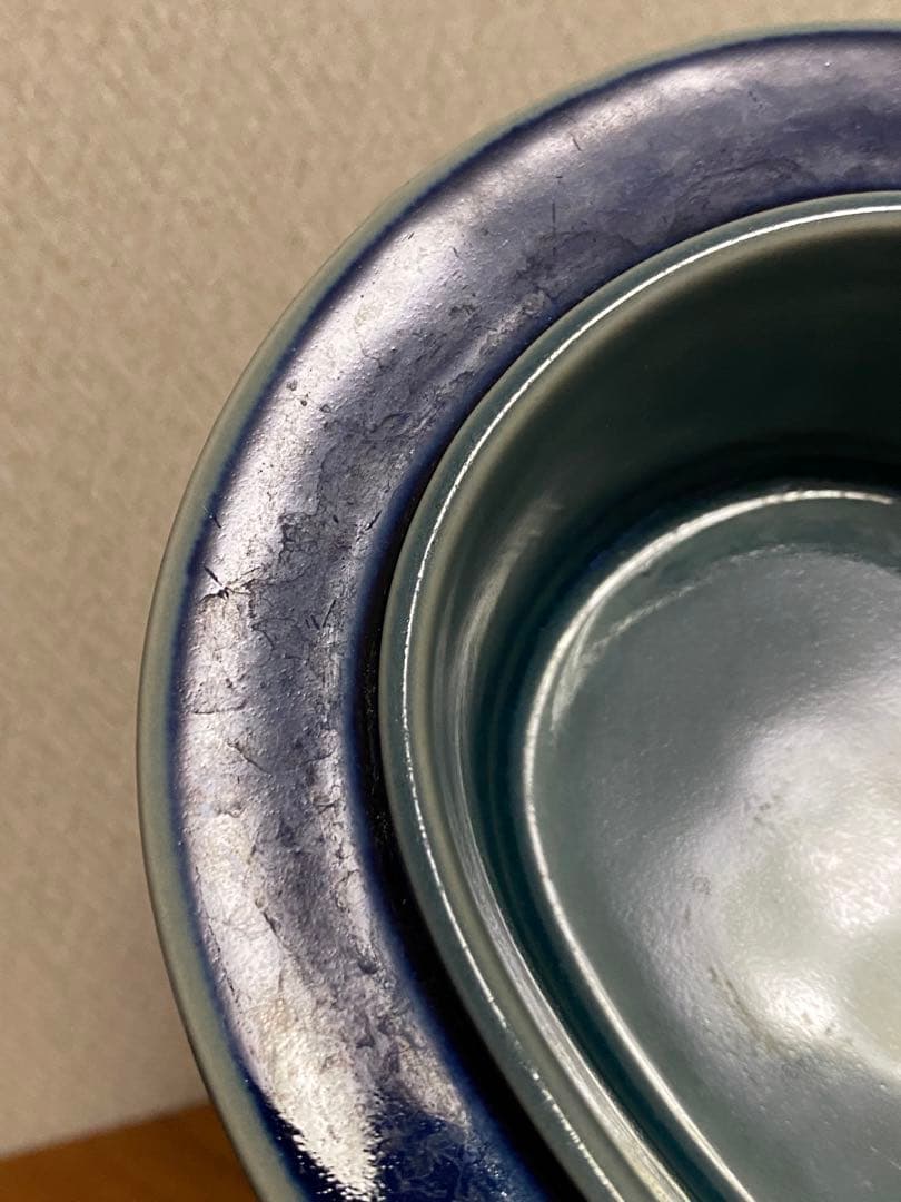 レア　アラビア　フラクタス　ブルー　プレート　蓋付きボンボニエール（菓子器）