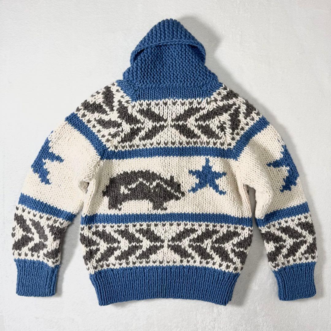 美品 RHC ロンハーマン カウチンニット ブルー ジャケット セーター