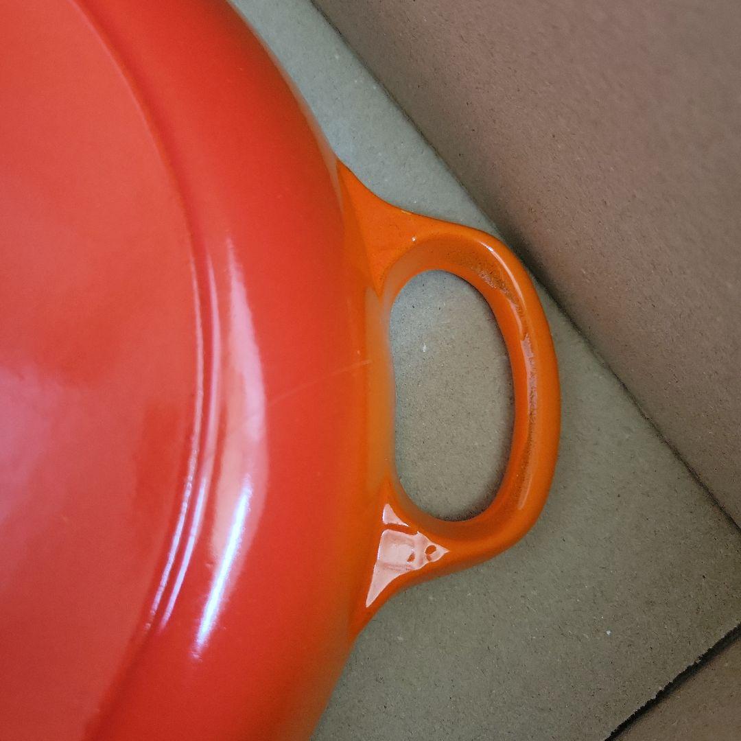 LE CREUSET オレンジ 丸型フライパン