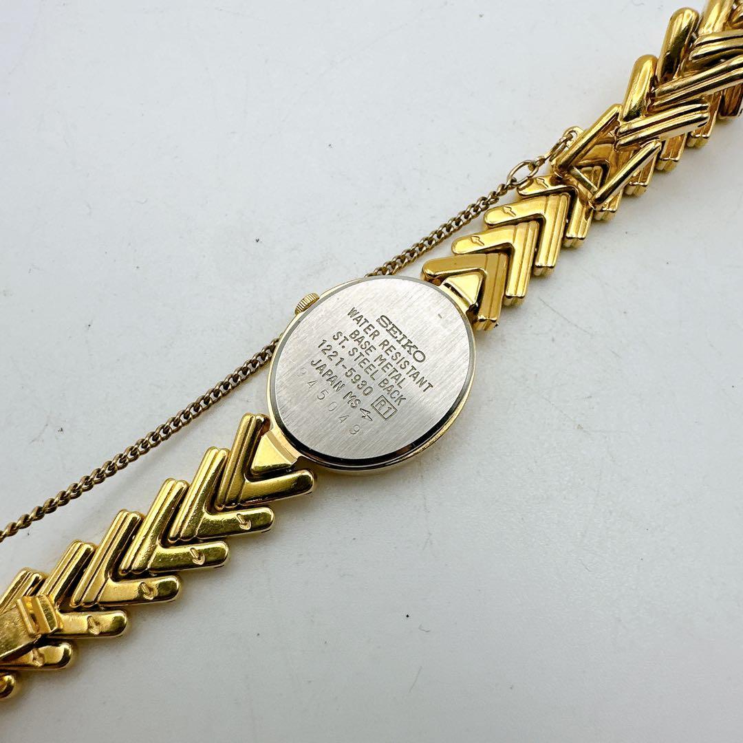 美品 稼動品 SEIKO セイコー クオーツ レディース腕時計 ゴールド