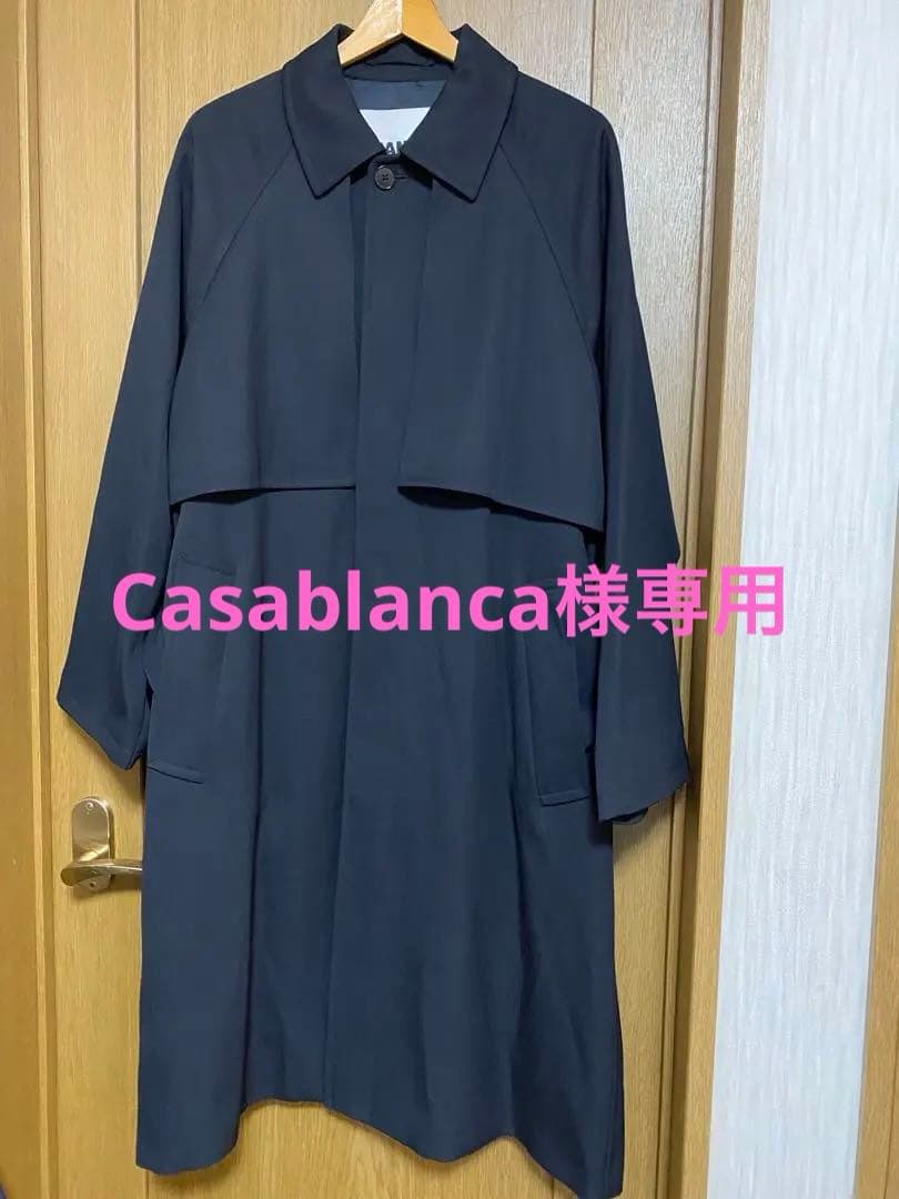 JIL SANDER黒 ラグランスリーブ トレンチコート美品❗️