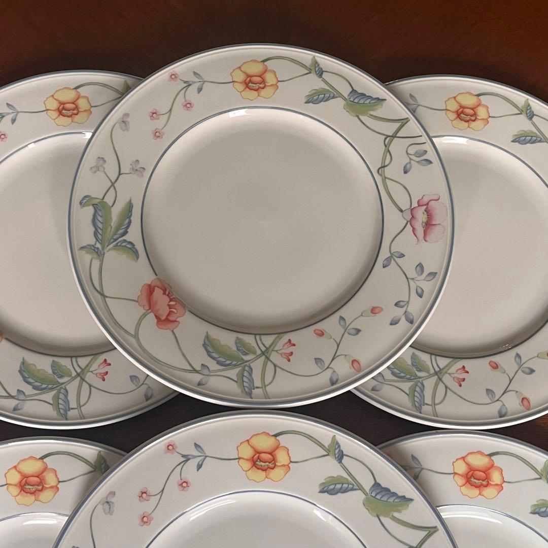【ドイツビンテージ】ビレロイ＆ボッホ★アルベルティーナ★デザート皿　4枚