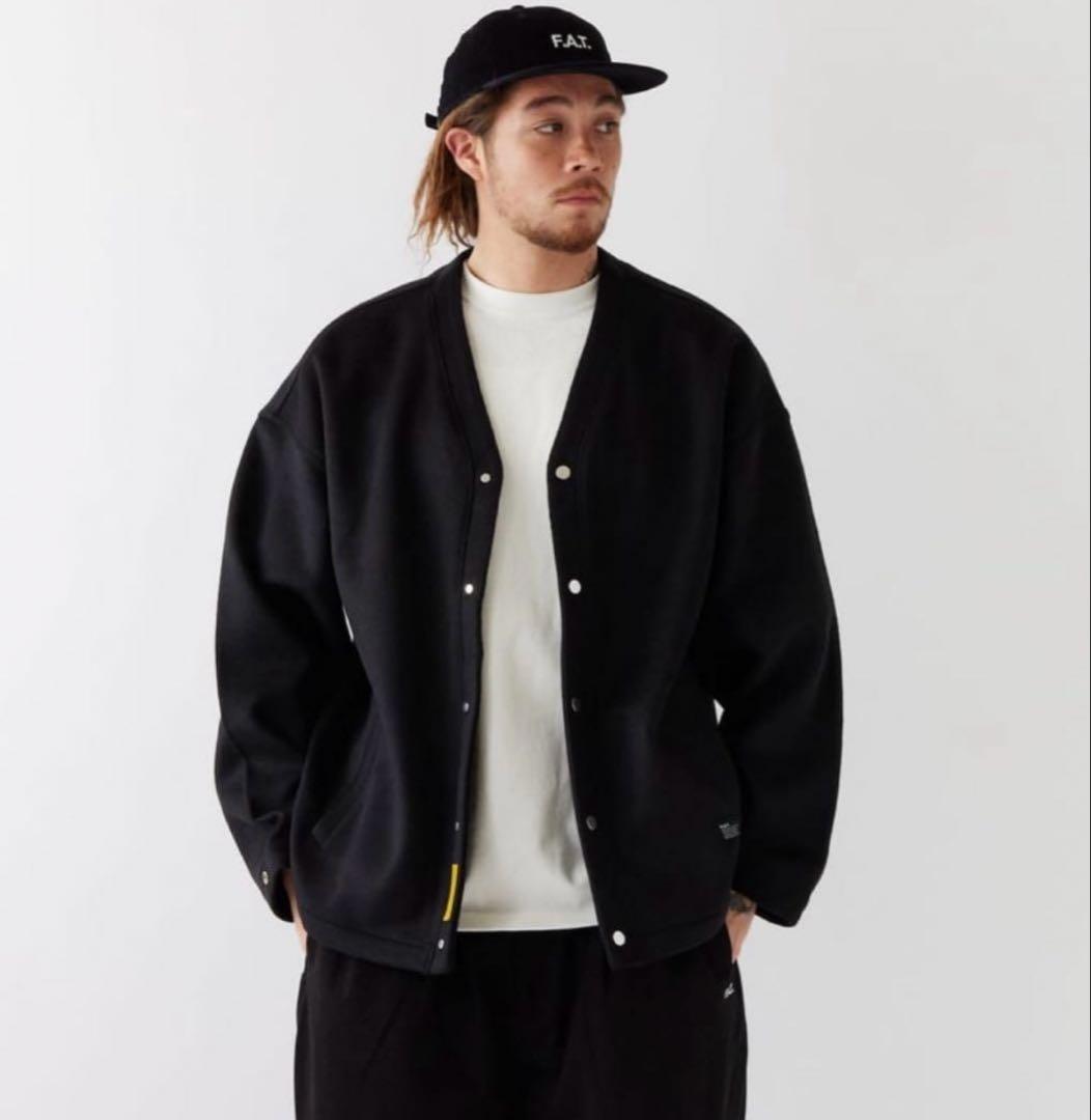 美品FAT BEAVEGAN ブラックカーディガン