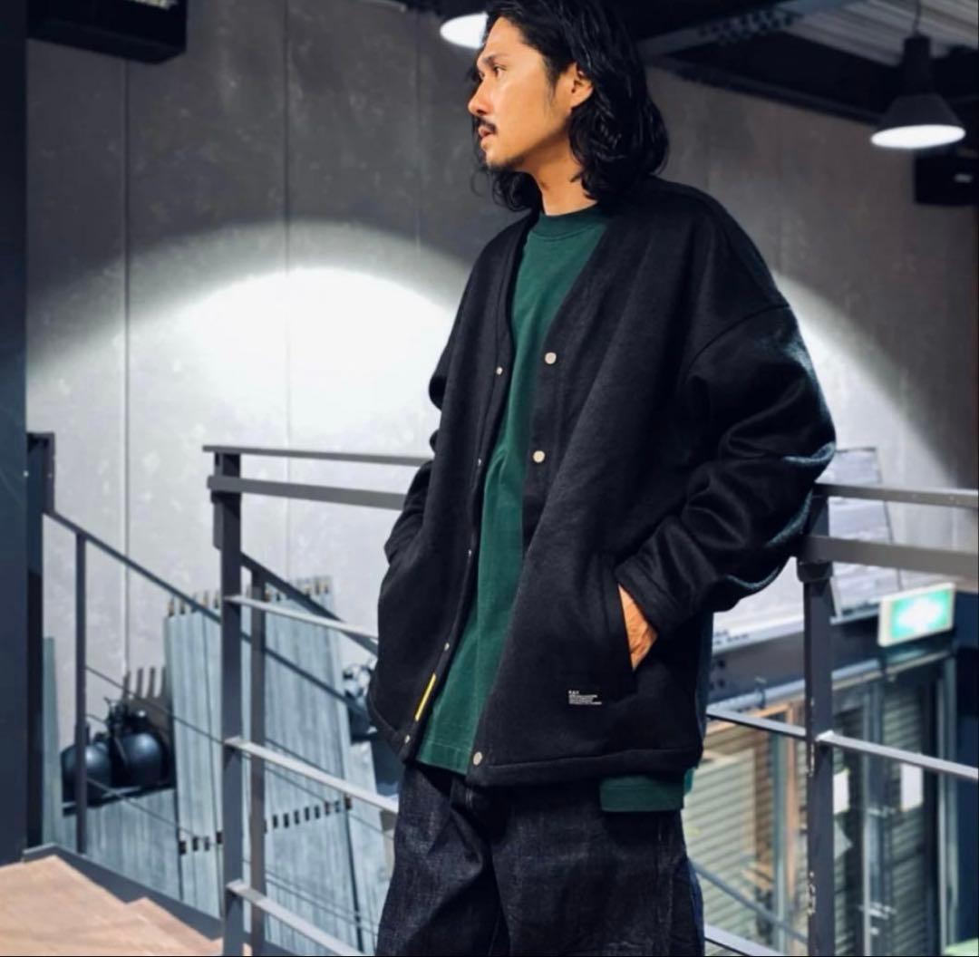 美品FAT BEAVEGAN ブラックカーディガン