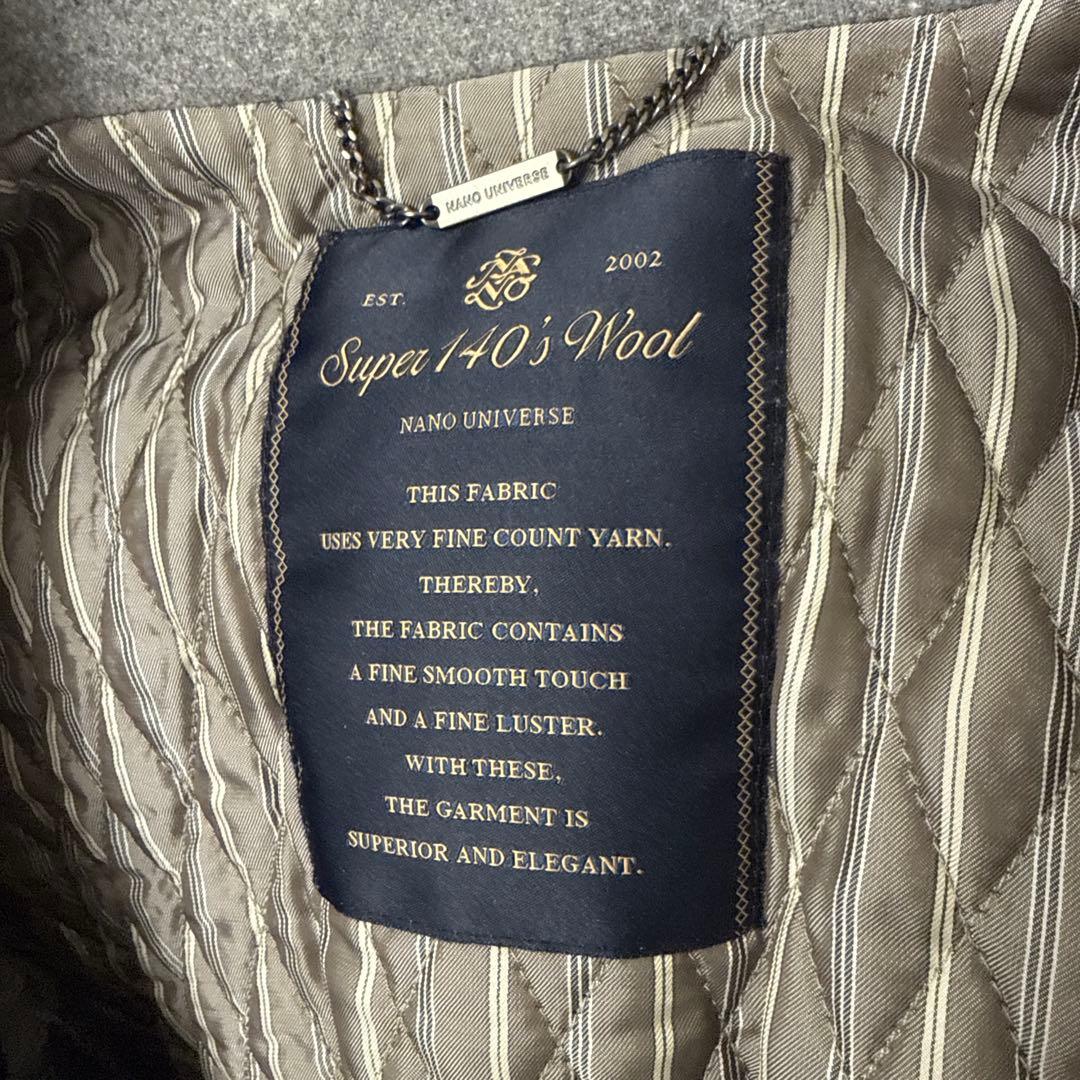 早い者勝ち　グレー チェスターコート スーパーファインウール　値段交渉可
