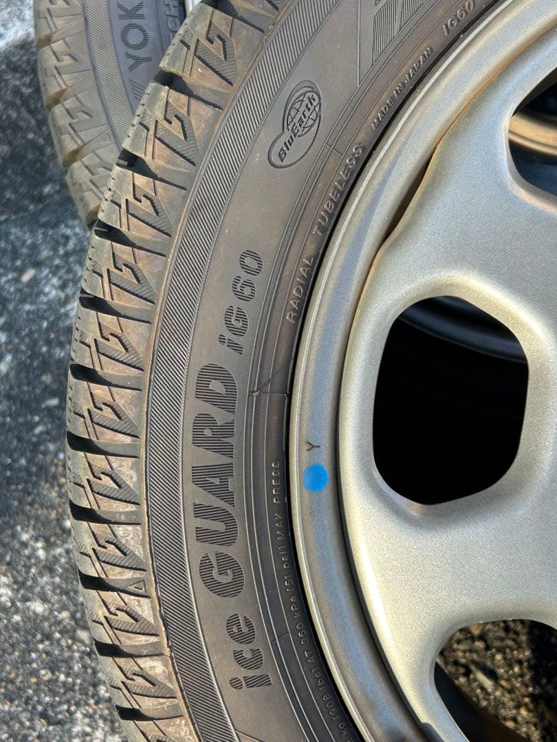 ハスラー純正ホイール ヨコハマ ice GUARD 15インチスタッドレスタイヤ