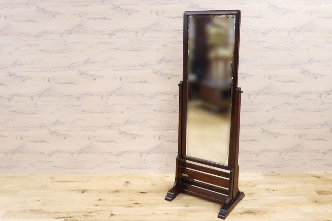 GMGS93○北海道民芸家具 姿見 全身鏡 スタンドミラー ウォールミラー 鏡