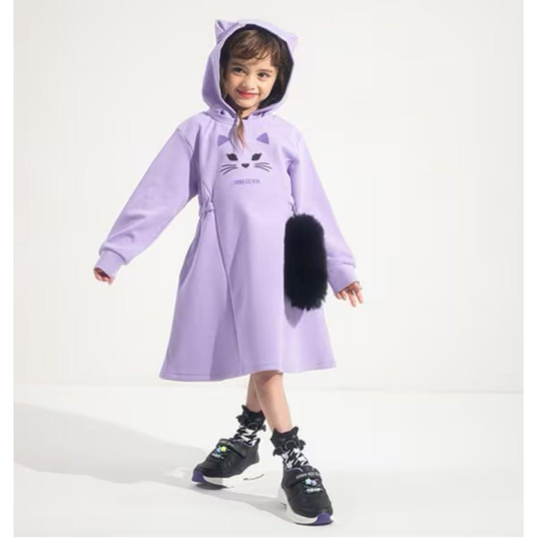 アナスイミニ　新品　140 ネコカットワンピース しっぽ付