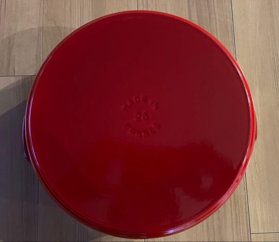 極美品 ストウブ STAUB LA COCOTTE 26 フランス チェリー
