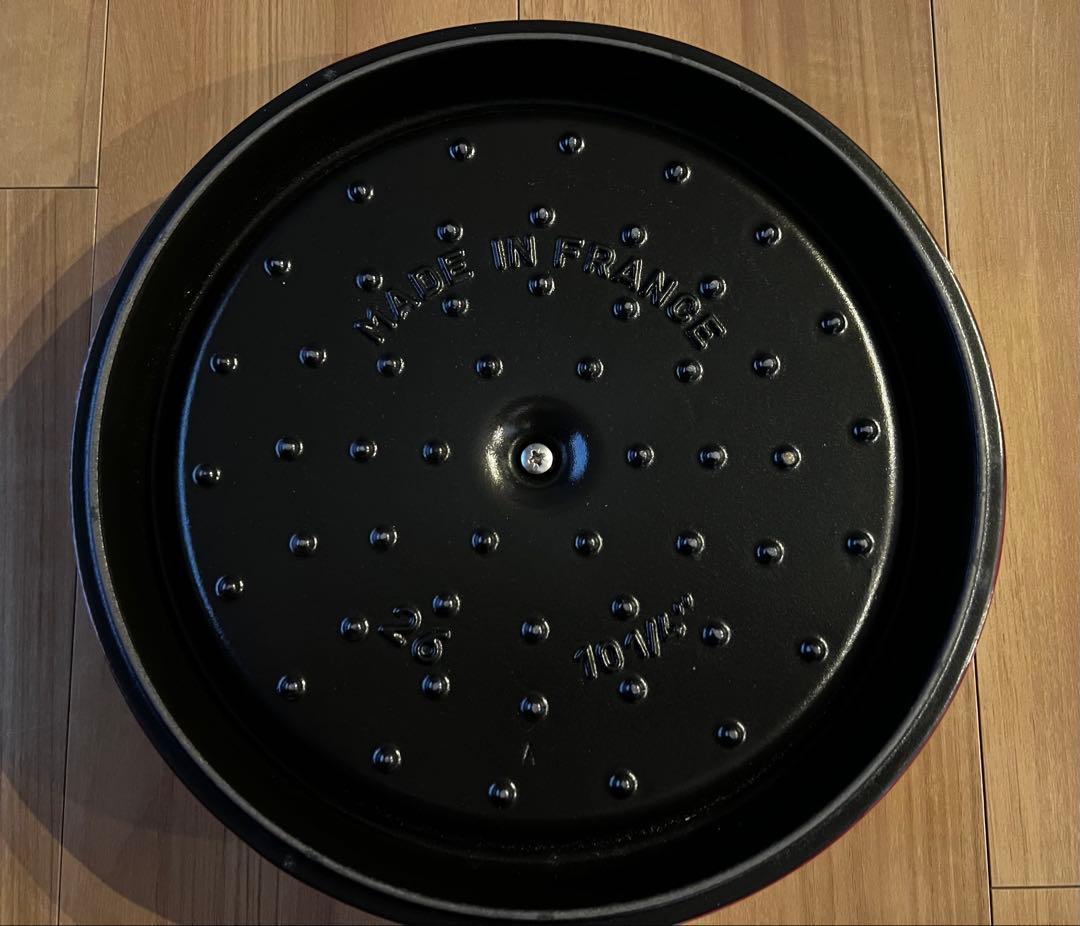 極美品 ストウブ STAUB LA COCOTTE 26 フランス チェリー