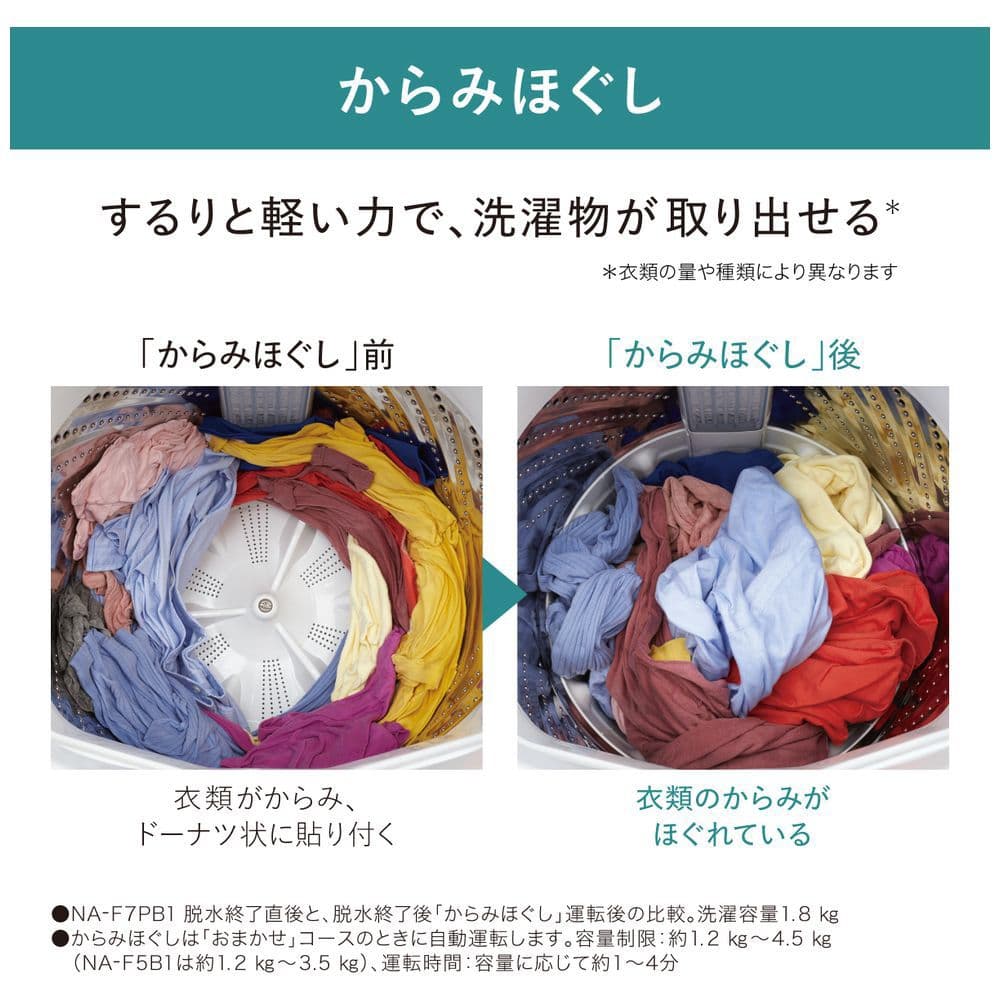 全自動洗濯機 全国配送設置無料 2023年 NA-F5B1 5kg