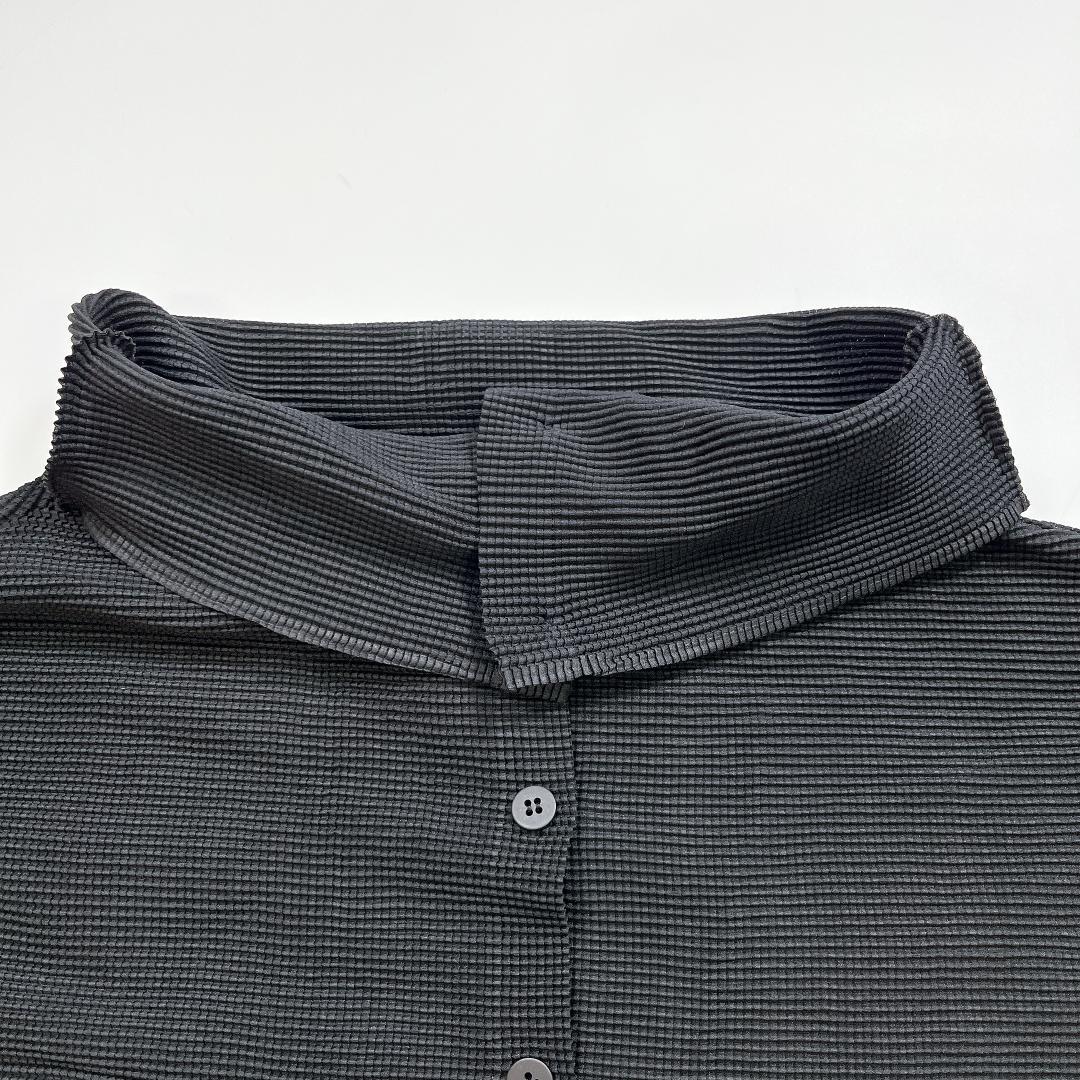 ISSEY MIYAKE me プリーツ ブラウス トップス 黒 フリー