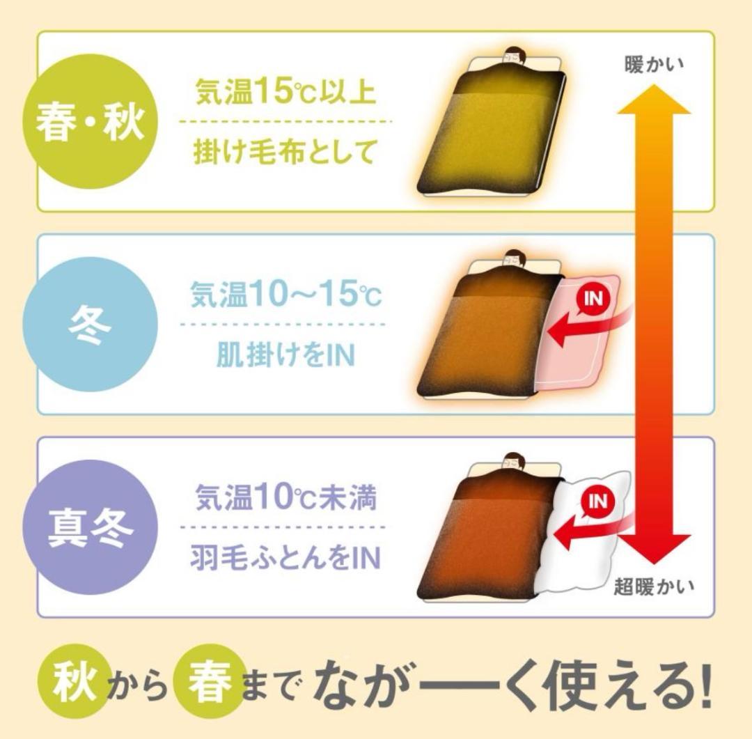 ✨大特価✨ブラウン 毛布 布団カバー 150×210cm Ｓ シングル