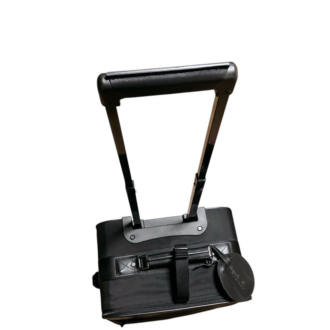 アニエス・ベー　キャリーケース　ブラック　修学旅行　キャリーバッグ　ポーチ付