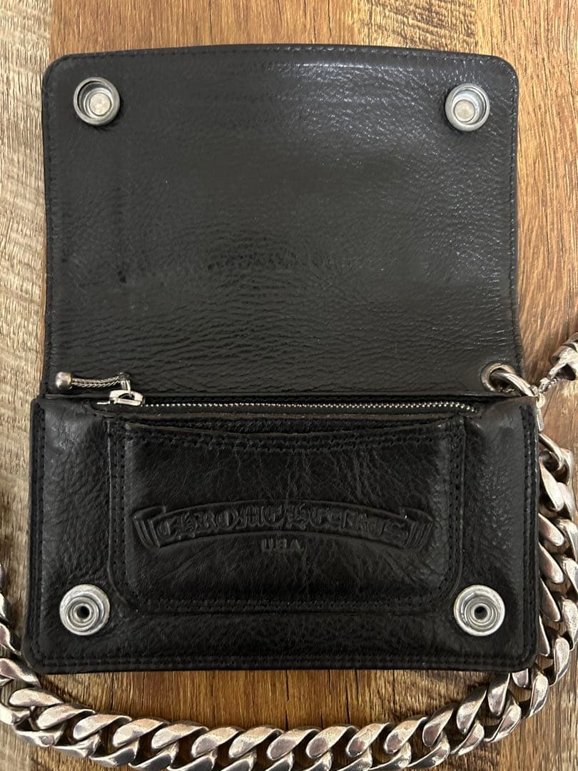 CHROME HEARTS 1ZIPウォレット　クラシックウォレットチェーン