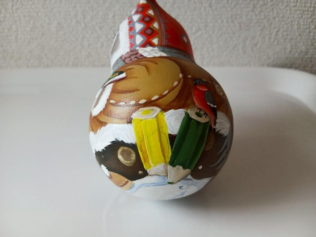 【CBT110】10cm級 おきあがりこぼし(大) スベトラーナ ぼんぼりねこ