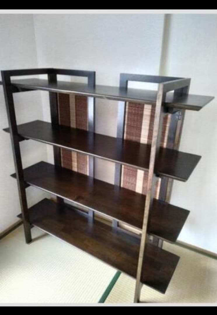 USED ダークブラウン 木製オープンシェルフ