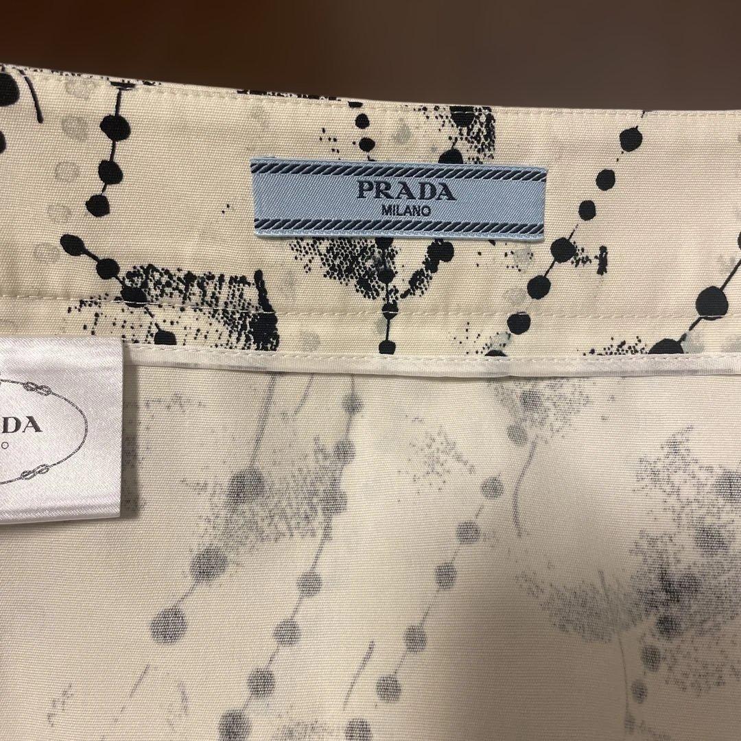 PRADA プラダ 花柄コットンスカート 36(XS)サイズ ラップスカート