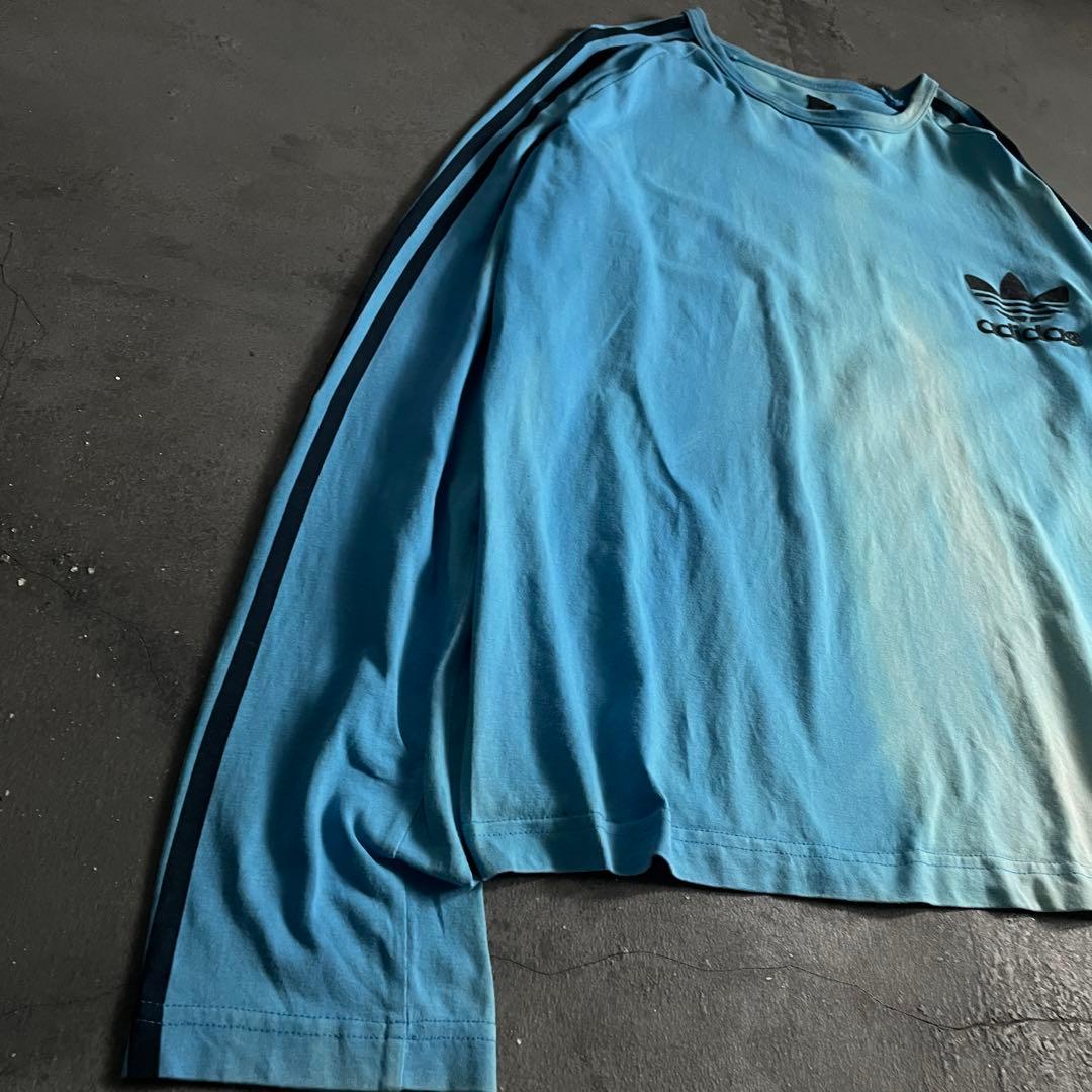 00's adidas “黒タグ”4XO“鬼フェード long sleeve