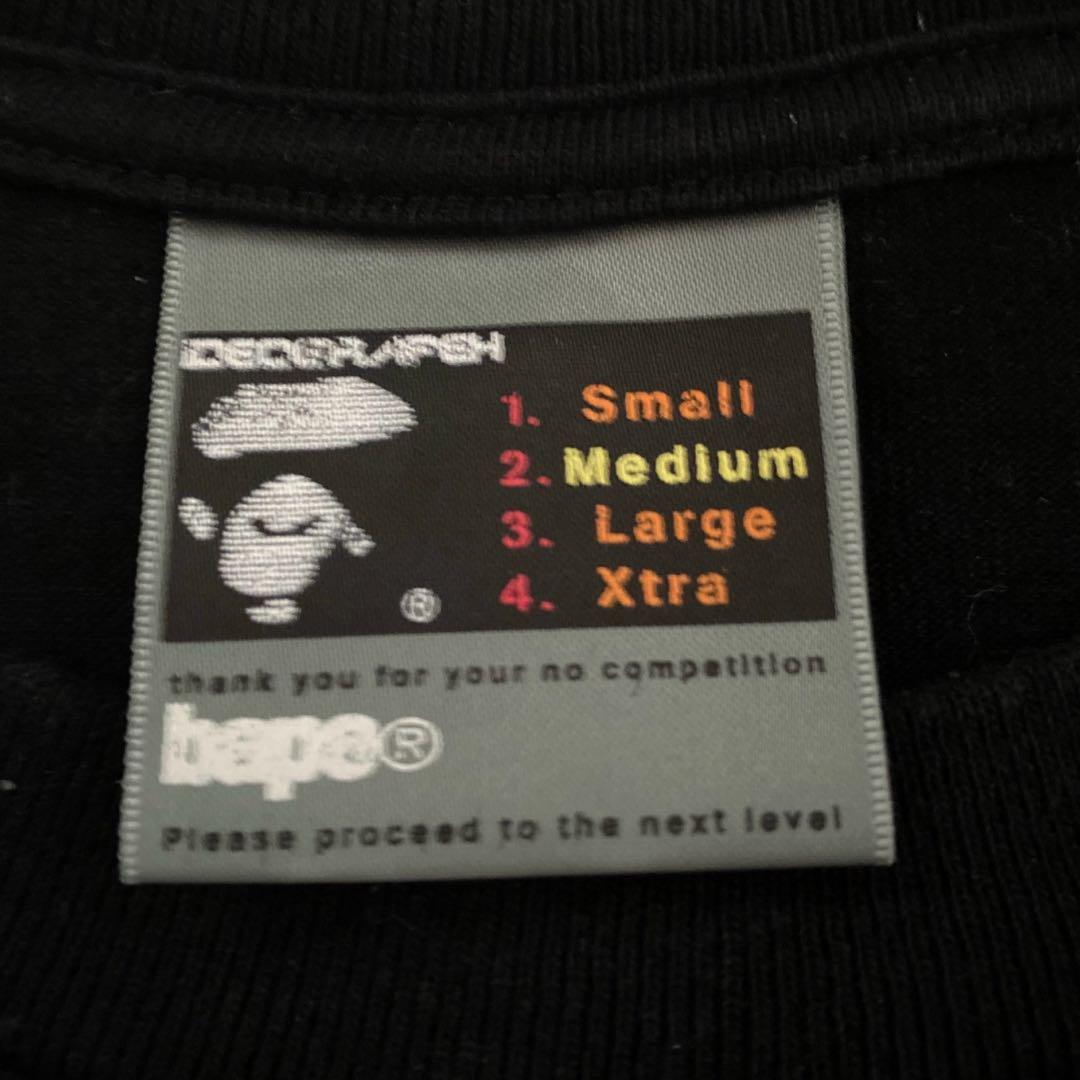 A BATHING APE 初期タグ　Tシャツラメプリント 90s サイズ M