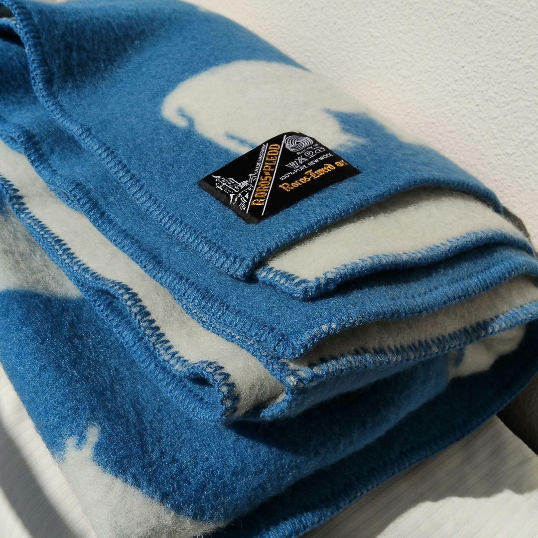 ロロス しろくま ホワイトベア ウール ノルウェー製 大判 ブランケット 北欧