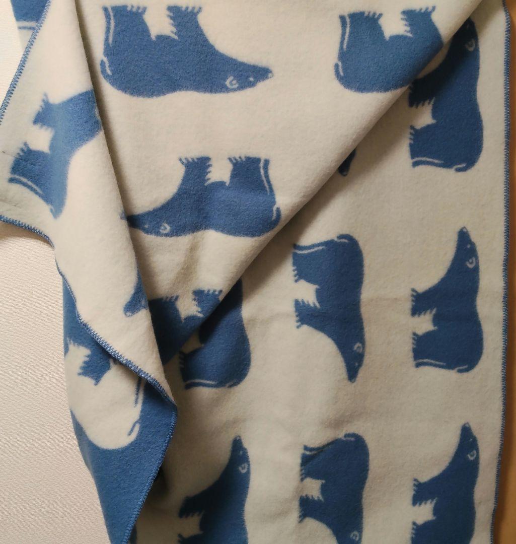 ロロス しろくま ホワイトベア ウール ノルウェー製 大判 ブランケット 北欧