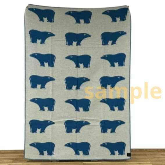 ロロス しろくま ホワイトベア ウール ノルウェー製 大判 ブランケット 北欧