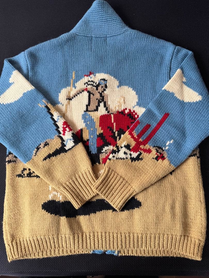 PINK DRAGON ピンクドラゴン インディアン柄 ロデオ カウチンニット