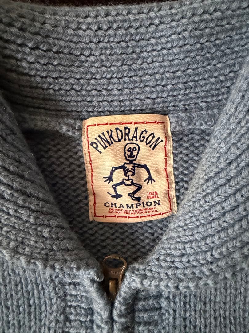 PINK DRAGON ピンクドラゴン インディアン柄 ロデオ カウチンニット