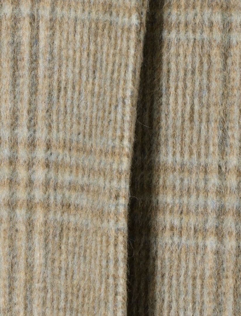 SHIPS マンテコ シャギー チェック コート チェスター g シップス 38