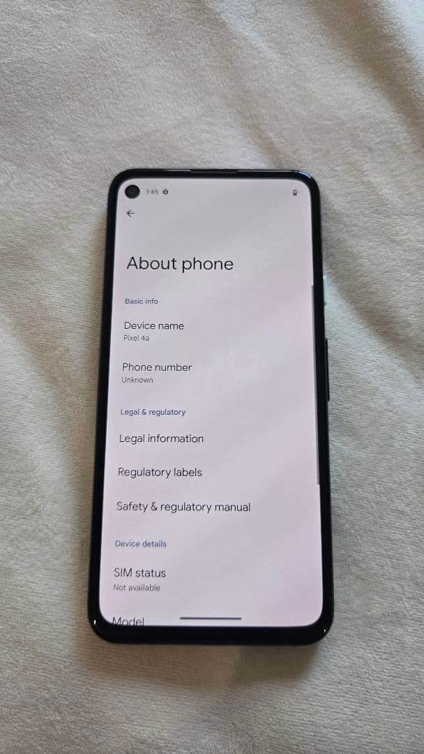 Google Pixel 4a ブラック 本体128gb simフリー