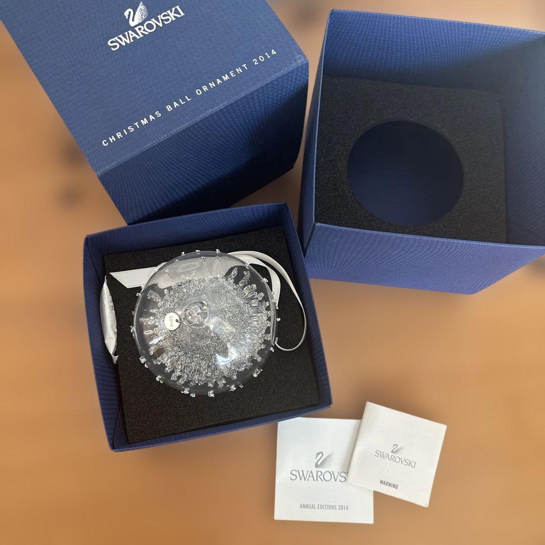 2014 クリスマスオーナメントセットスター&ボール　スワロフスキー